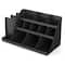 Mind Reader Black 14-Compartment 3-Tier Large Breakroom Coffee Condiment Organizer